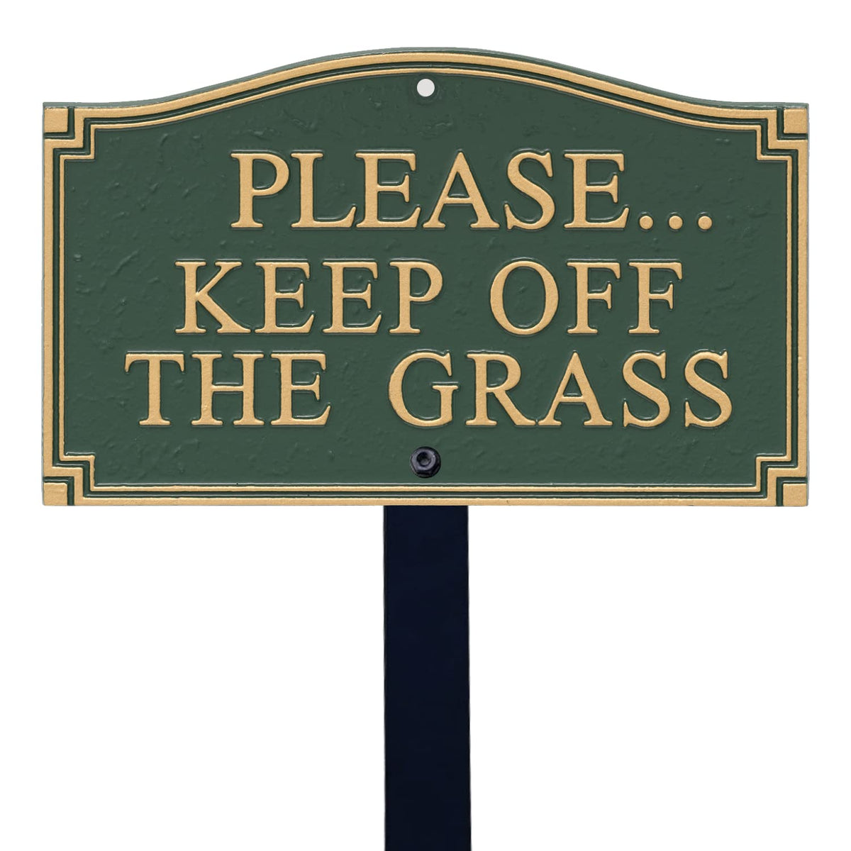 SmartSign front view of plaque showing bold lettering and visibility