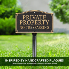 SmartSign close-up of plaque thickness showing solid cast aluminum for rustproof durability