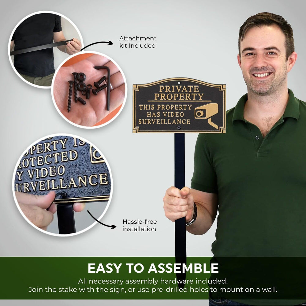SmartSign included hardware and stake ready for quick installation benefit