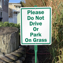 SmartSign laminated surface detail protecting print from weather and graffiti