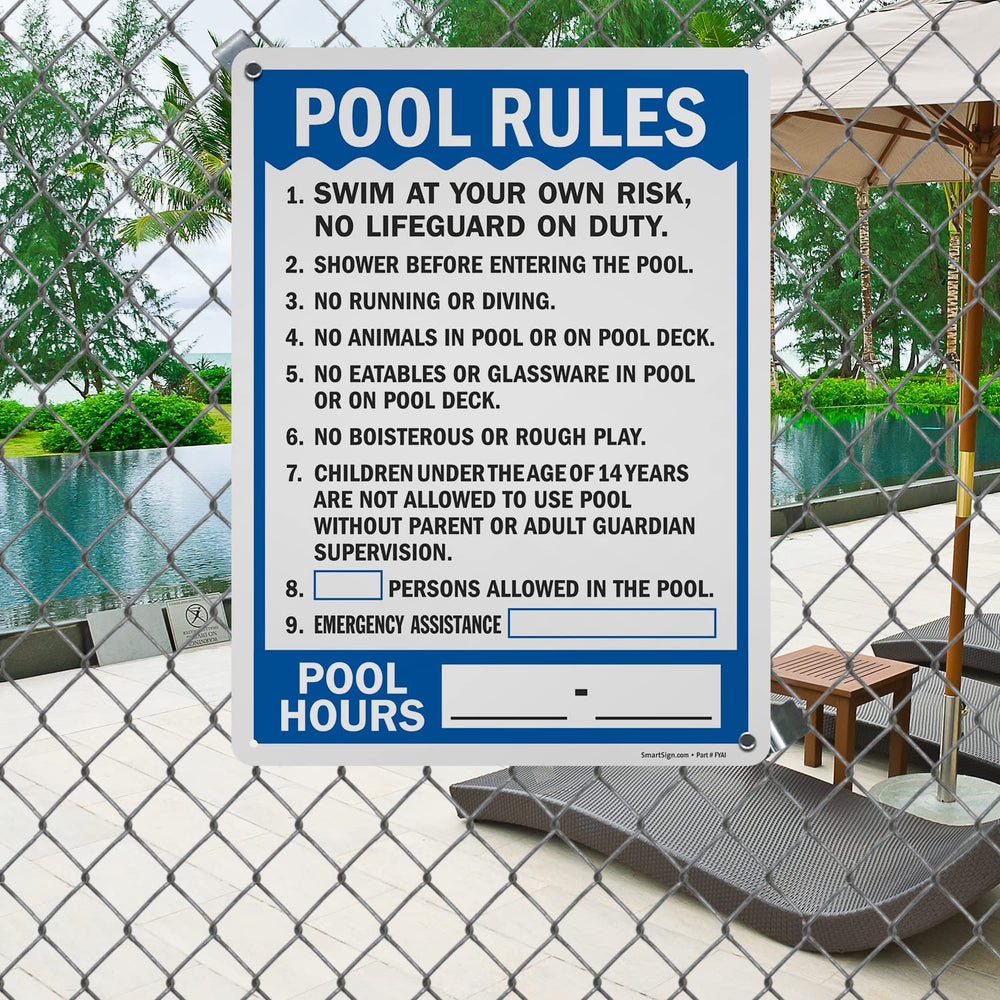 SmartSign installed on a galvanized post demonstrating easy mounting and visible placement benefit