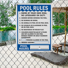 SmartSign installed on a galvanized post demonstrating easy mounting and visible placement benefit