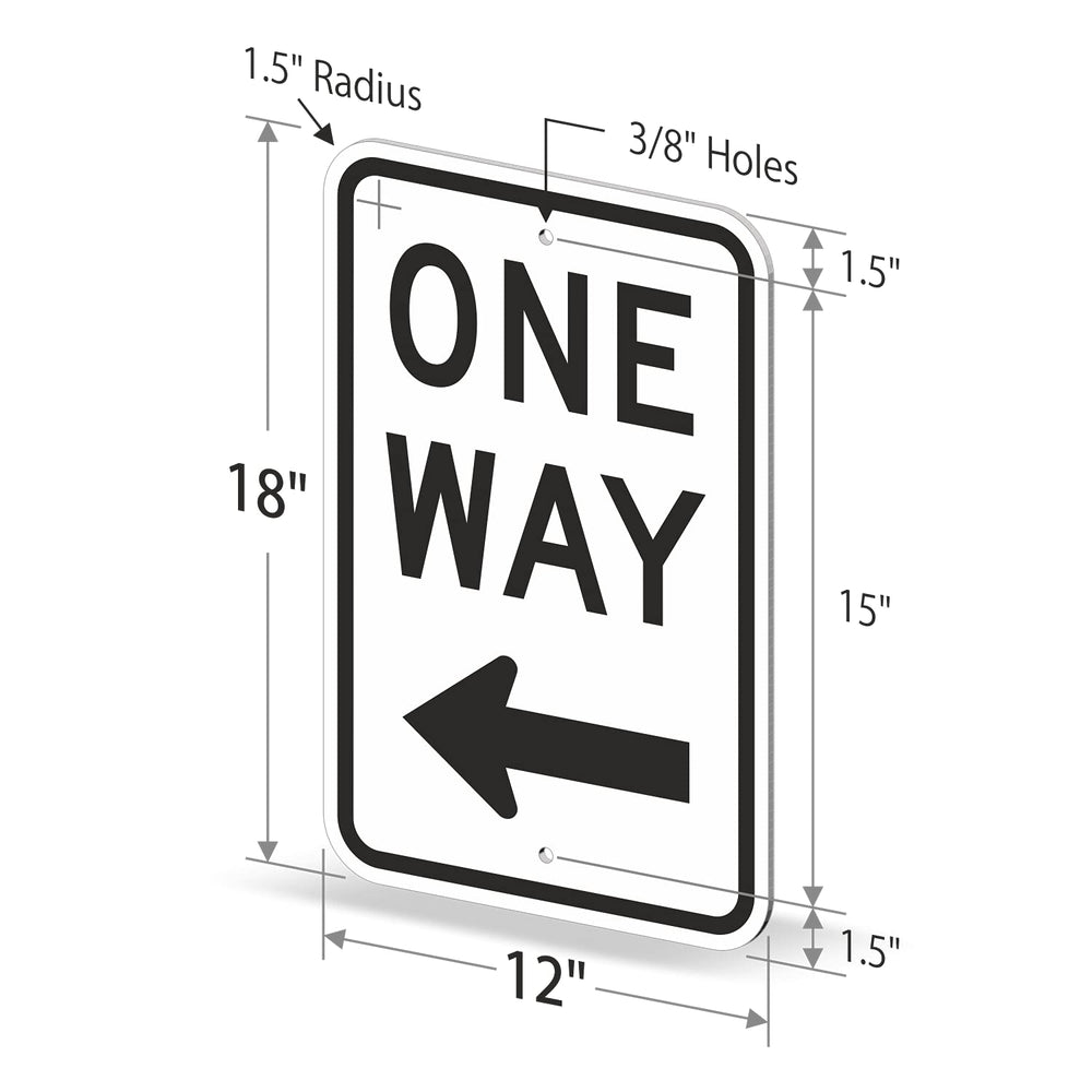 SmartSign detail of pre-punched mounting holes for fast secure installation