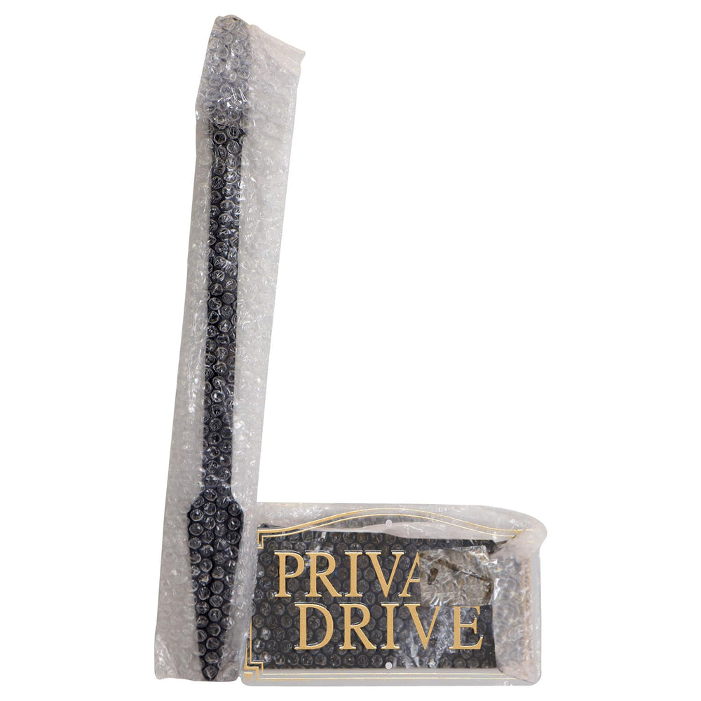 SmartSign packaging with stake and hardware for convenient setup