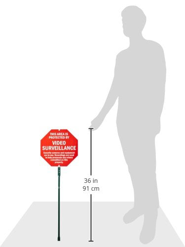 SmartSign stake detail showing enamel-coated steel for bend resistance and stability