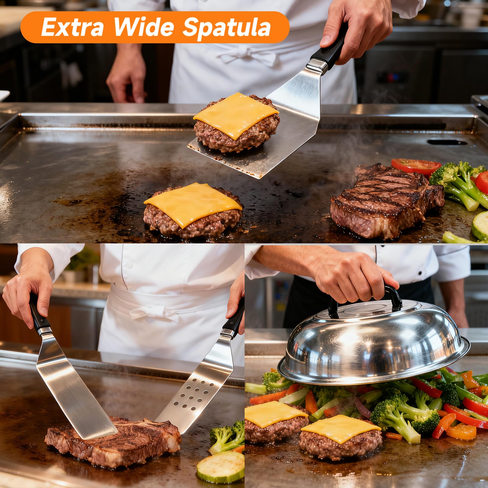 smeltgrid cast-iron burger press detail demonstrating superior heat retention