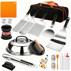 smeltgrid full kit laid flat showing all 28 pieces for organized cooking convenience