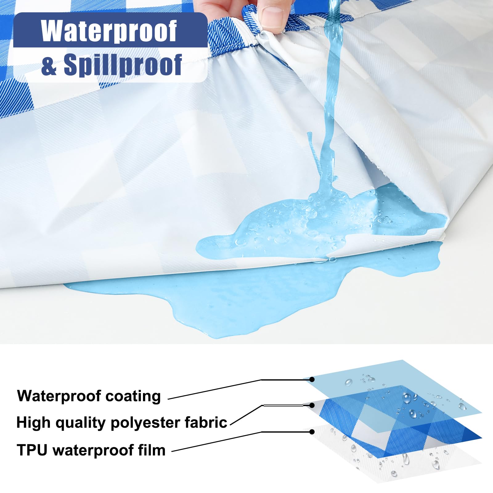 Smiry bench cover detail showing snug fit and clean edge