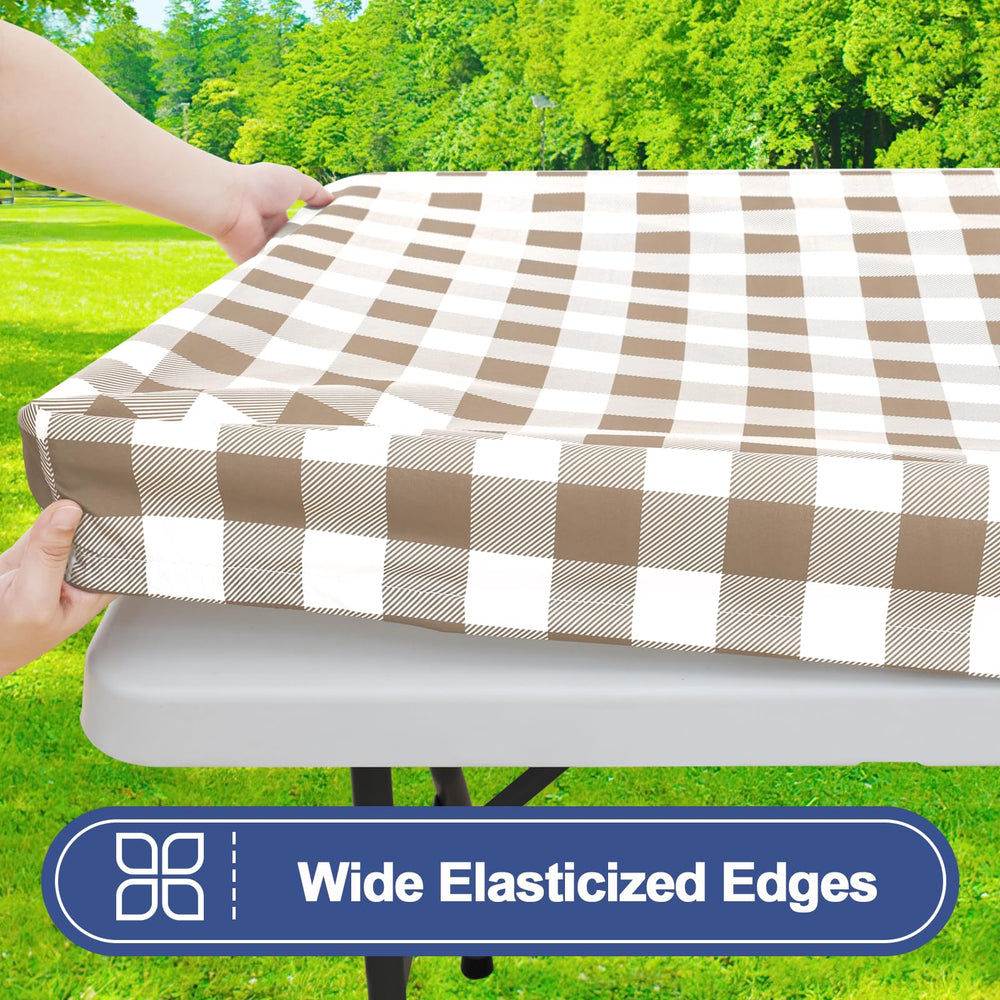 Smiry close-up texture shows durable polyester and stylish plaid