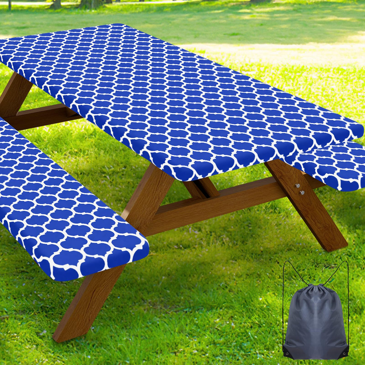 Smiry full 3-piece set on 8ft table shows complete protection and neat fit