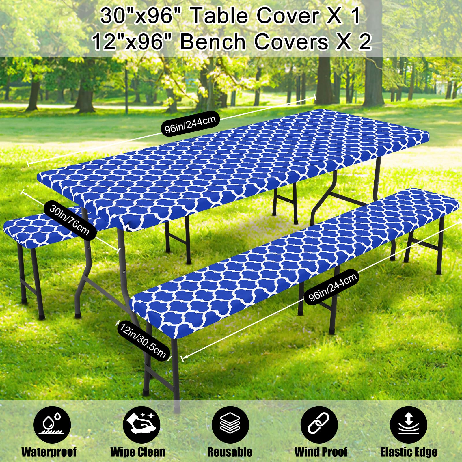 Smiry lifestyle backyard picnic setting adding style and spill protection