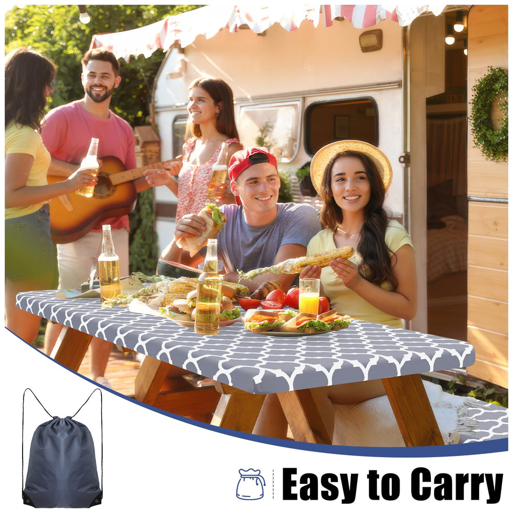 Smiry drawstring bag packed with covers for compact transport and storage