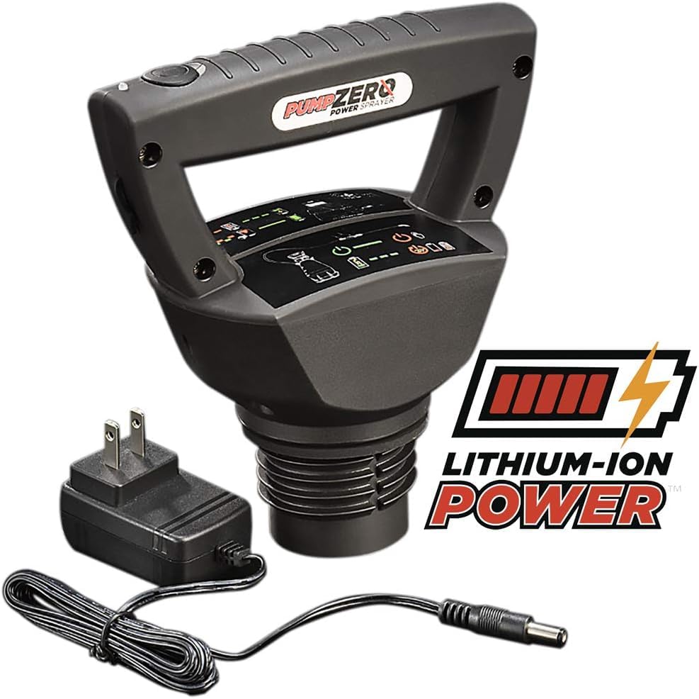 Smith Performance Sprayers accessories with charger demonstrating ready charging