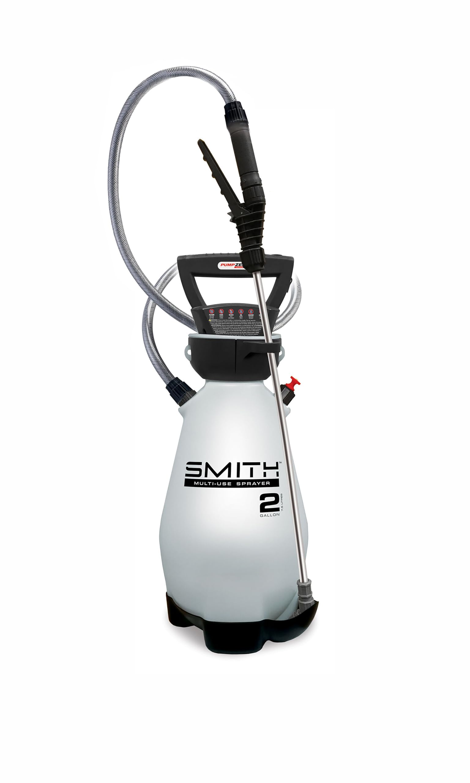 Smith Performance Sprayers front view showing tank and handle for easy transport