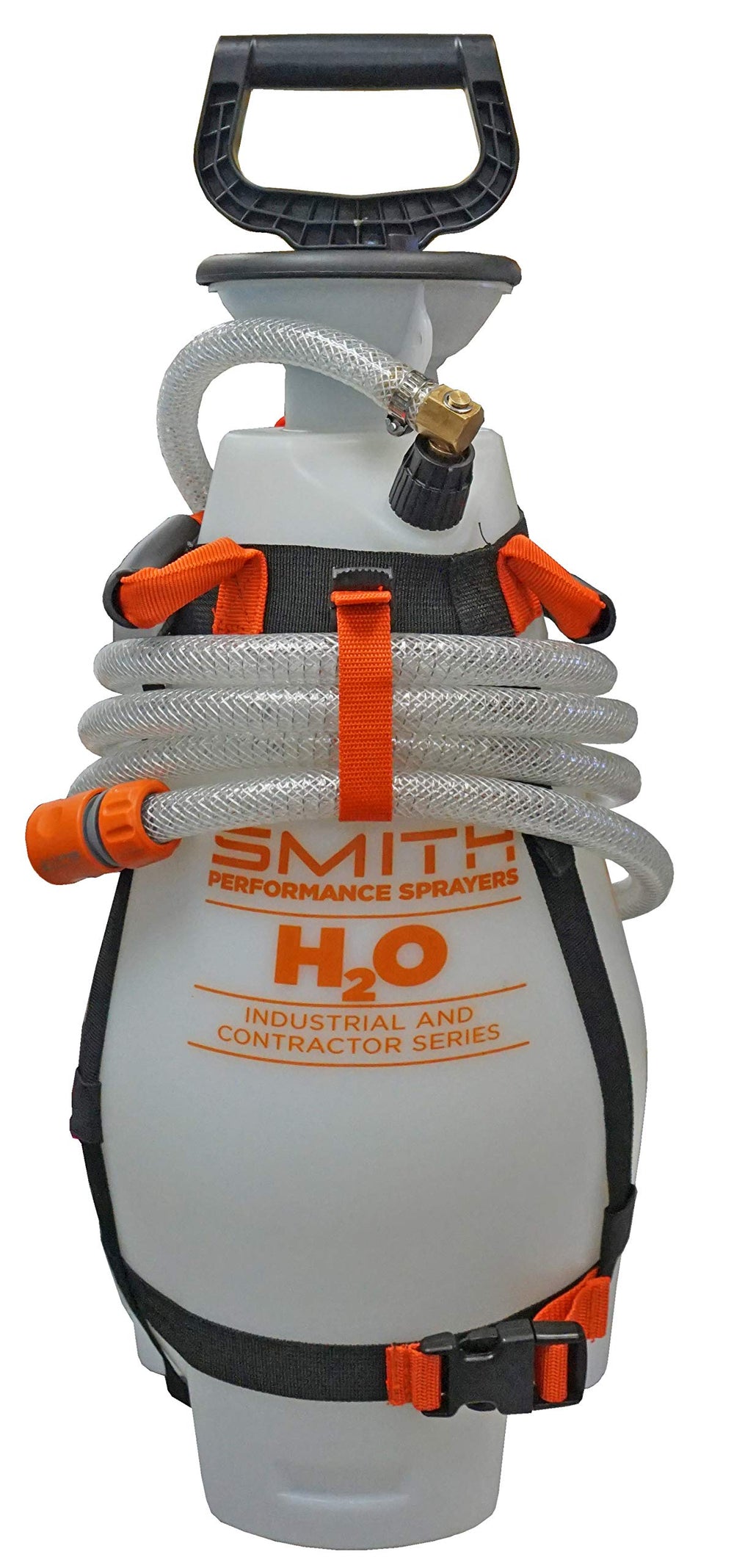 Smith Performance Sprayers front view of tank showing compact design and stability