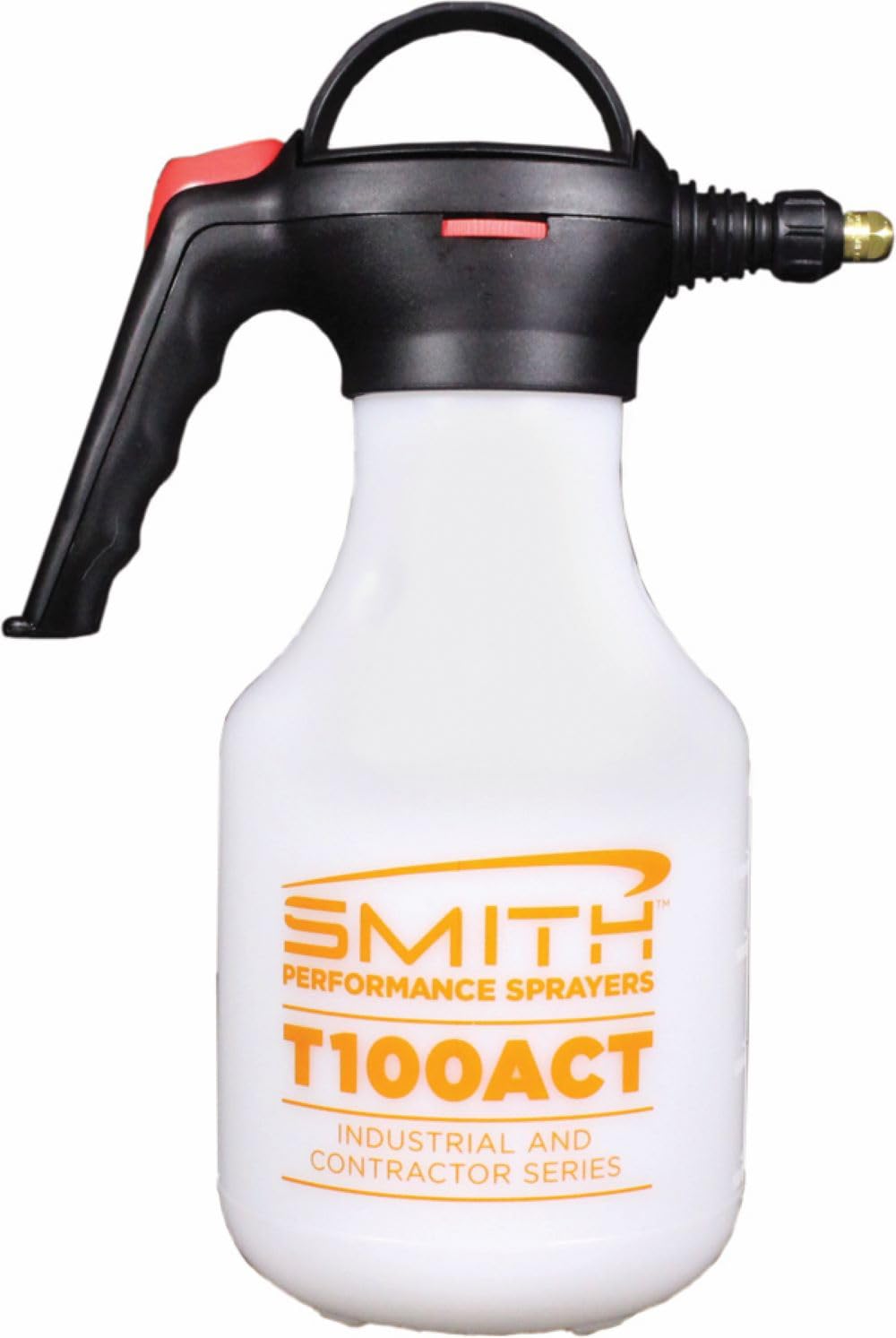 Smith Performance T100ACT front view showing compact design and brass nozzle for precise spraying
