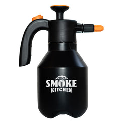 Smoke Kitchen 50oz spray bottle front view showing full capacity and ergonomic handle for long cooks
