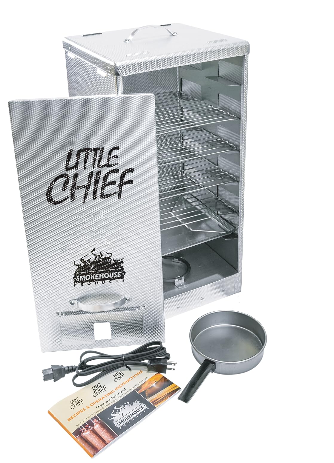 Smokehouse Little Chief smoking salmon in a kitchen showing consistent low-temperature results