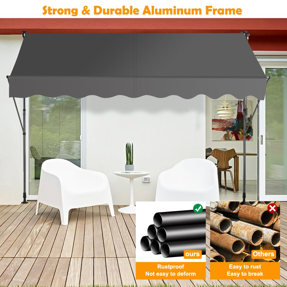 SMONTER awning on balcony creating comfortable shaded seating