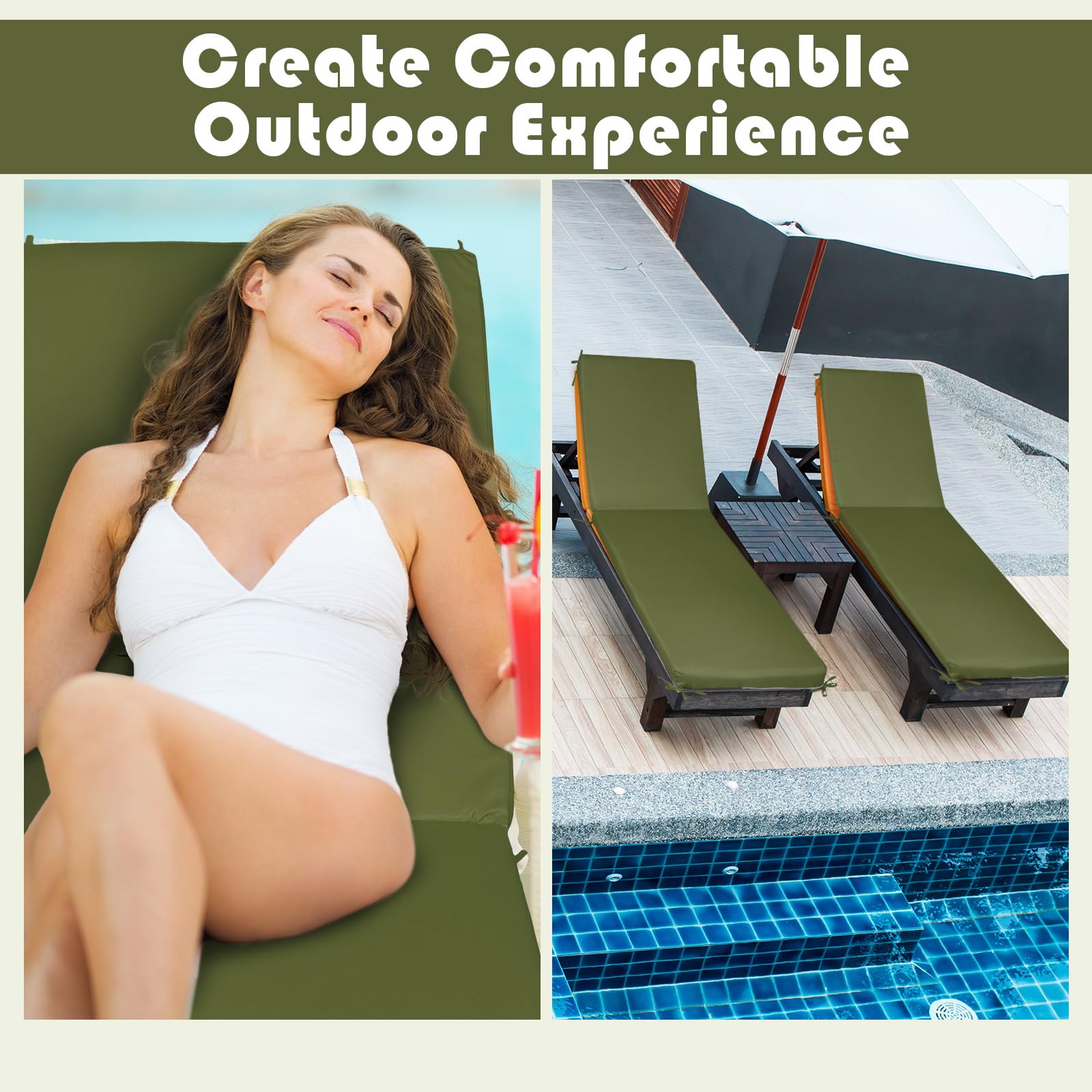 SmoothNovelty cushion on patio lounge showing practical outdoor relaxation setup