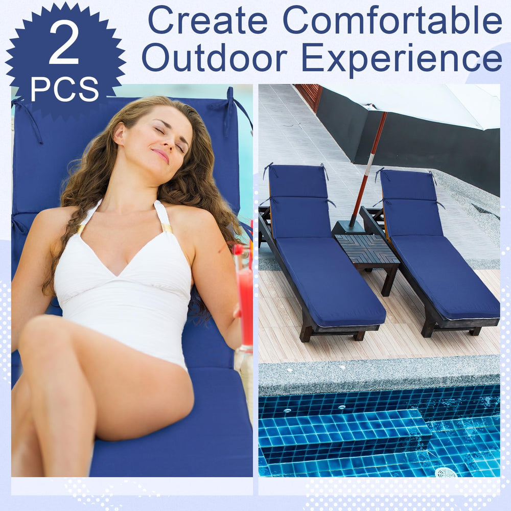 SmoothNovelty cushions in use on a patio lounge illustrating outdoor comfort benefit