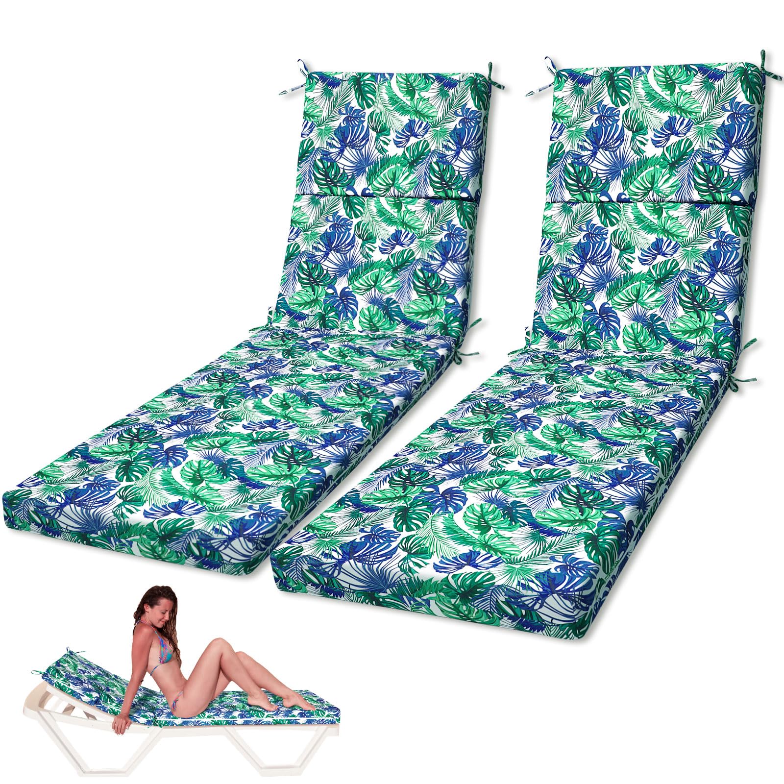 SmoothNovelty front view cushion showing banana leaves pattern and visual comfort benefit