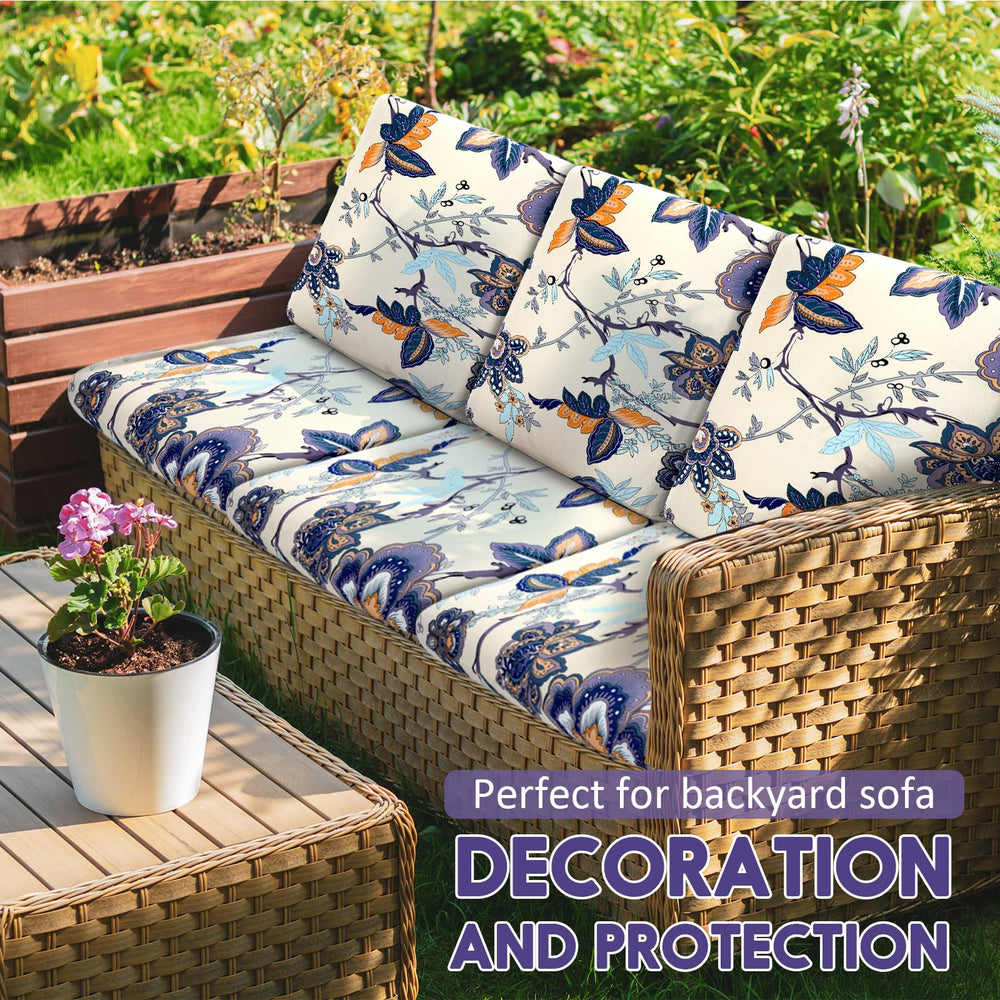 SmoothNovelty installed covers on a living room sofa demonstrating refreshed look and easy fit