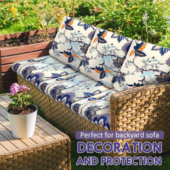 SmoothNovelty installed covers on a living room sofa demonstrating refreshed look and easy fit