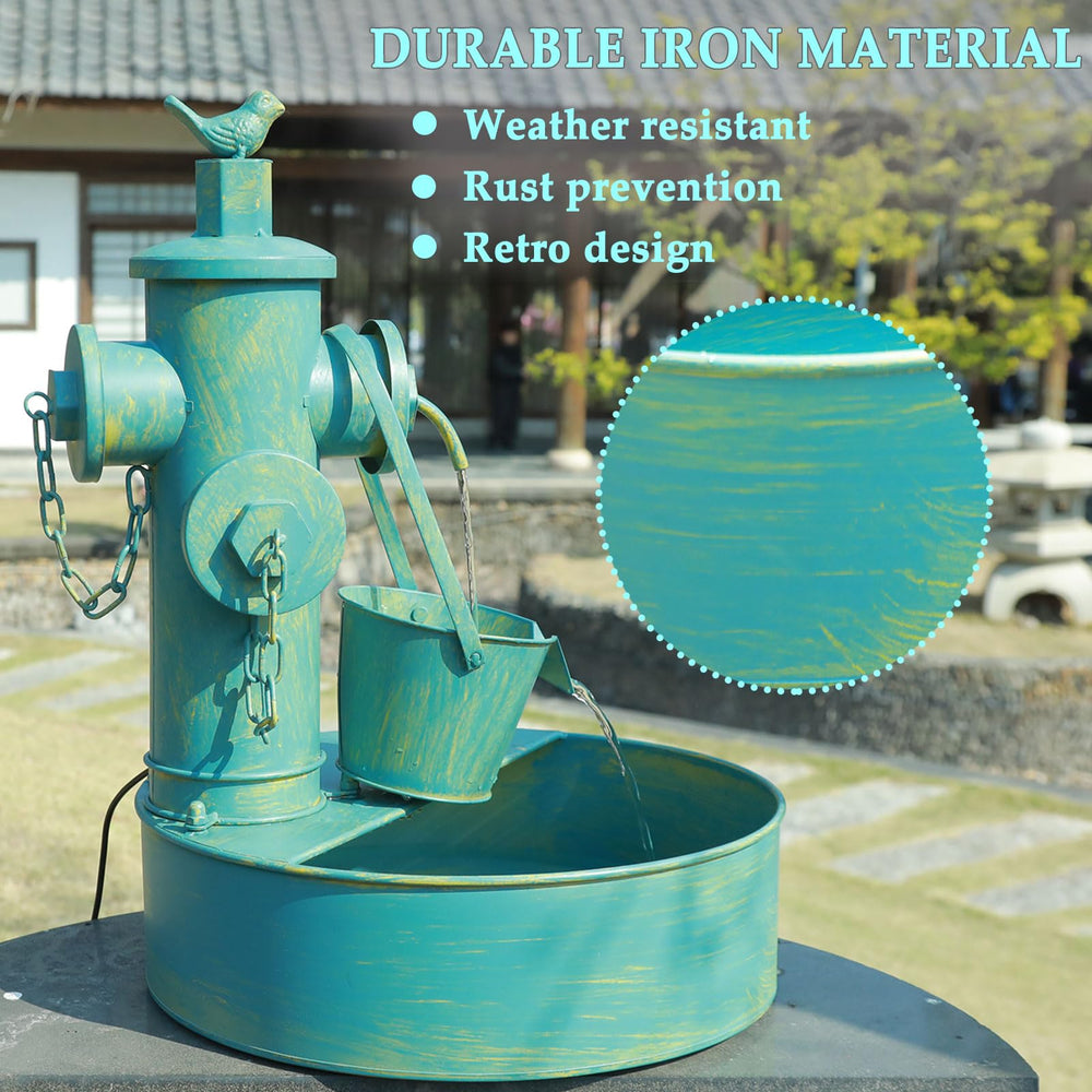 SMQLJXC fountain on patio at sunset creating calming ambiance for outdoor relaxation