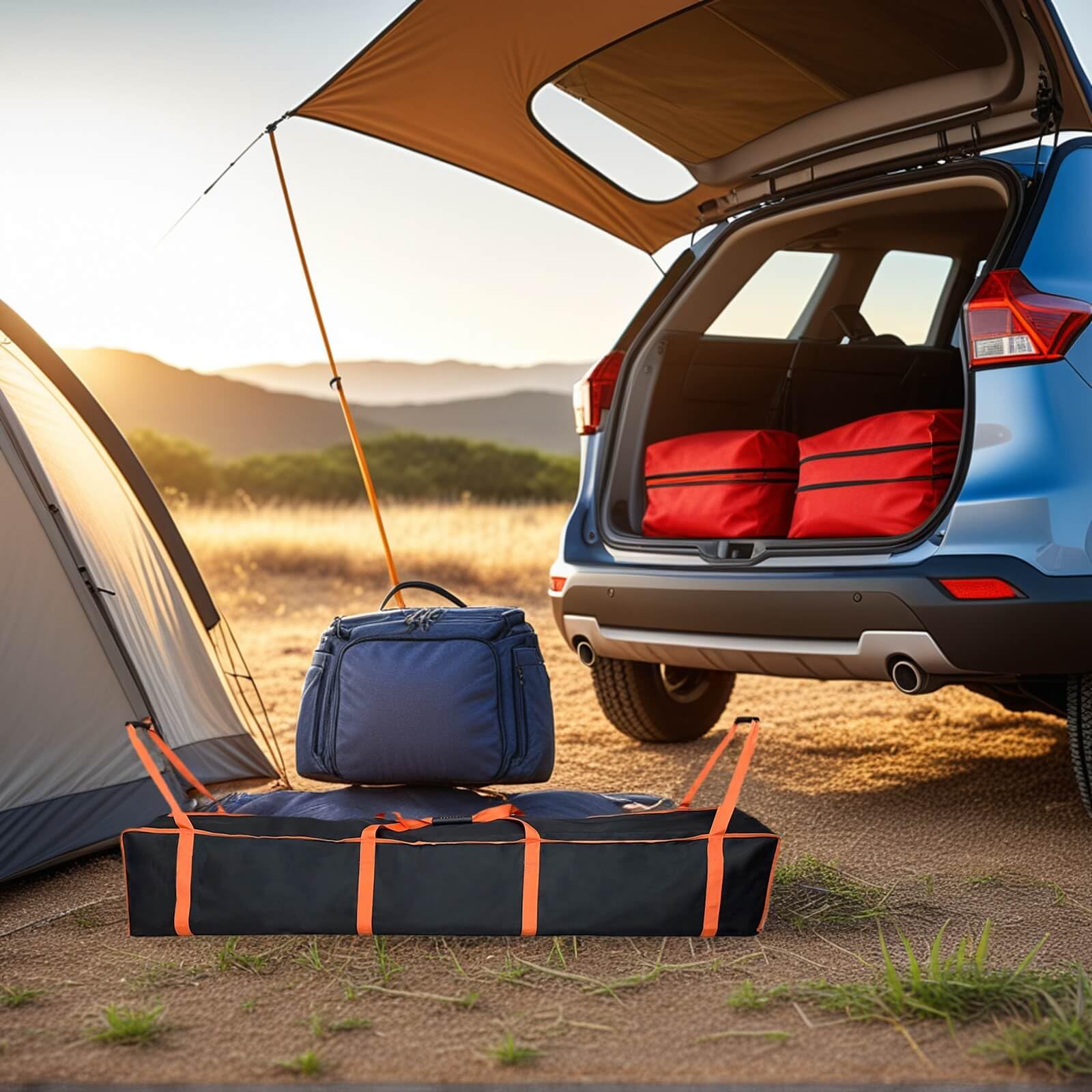Smyhlf-us carried by two people for balanced transport convenience