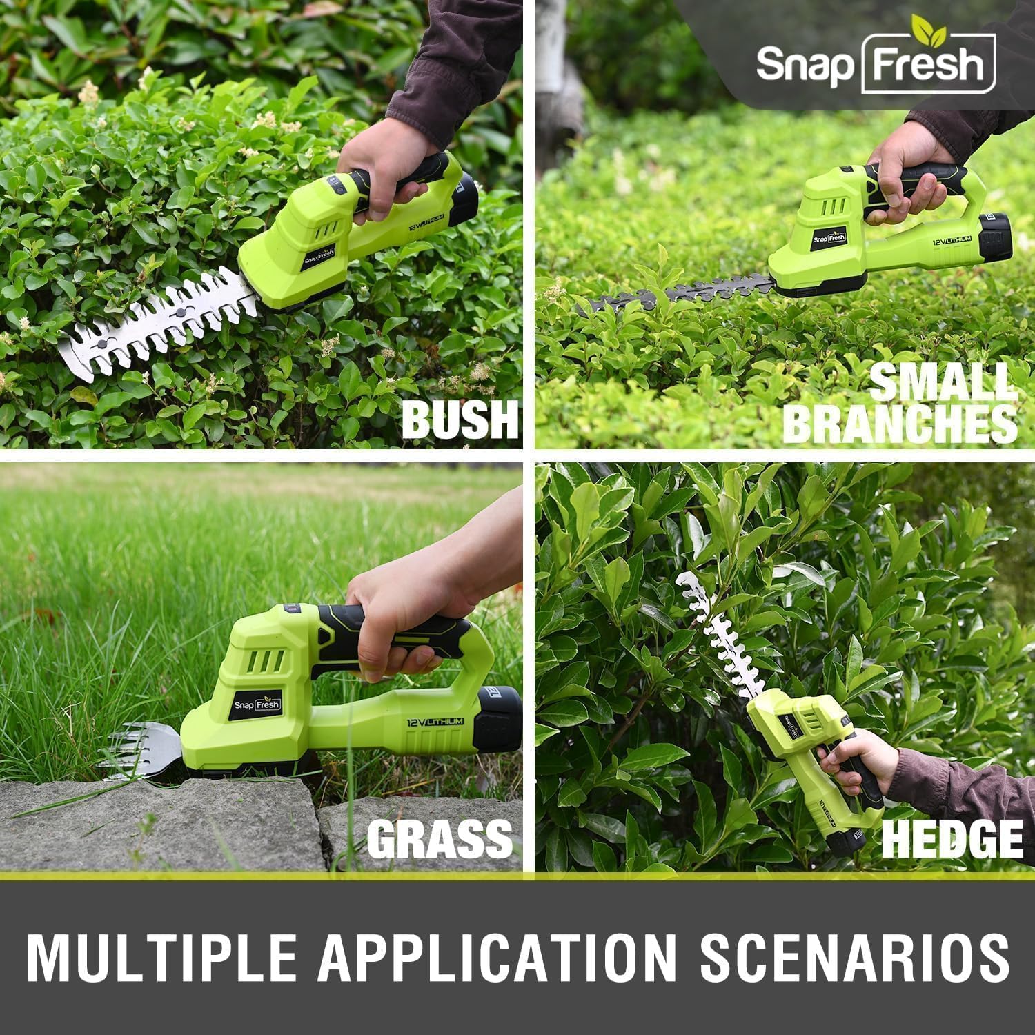 SnapFresh 2.0Ah battery with charger included for reliable cordless runtime