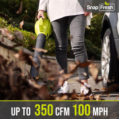 SnapFresh battery pack attached, highlighting quick-swap convenience
