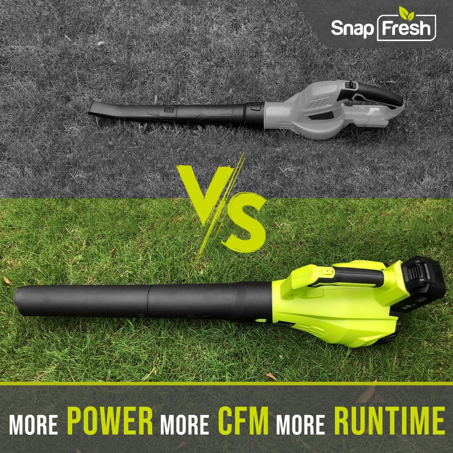 SnapFresh blower disassembled for compact storage and easy transport