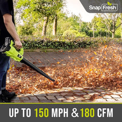 SnapFresh close-up of nozzle connection demonstrating secure fit and airflow focus