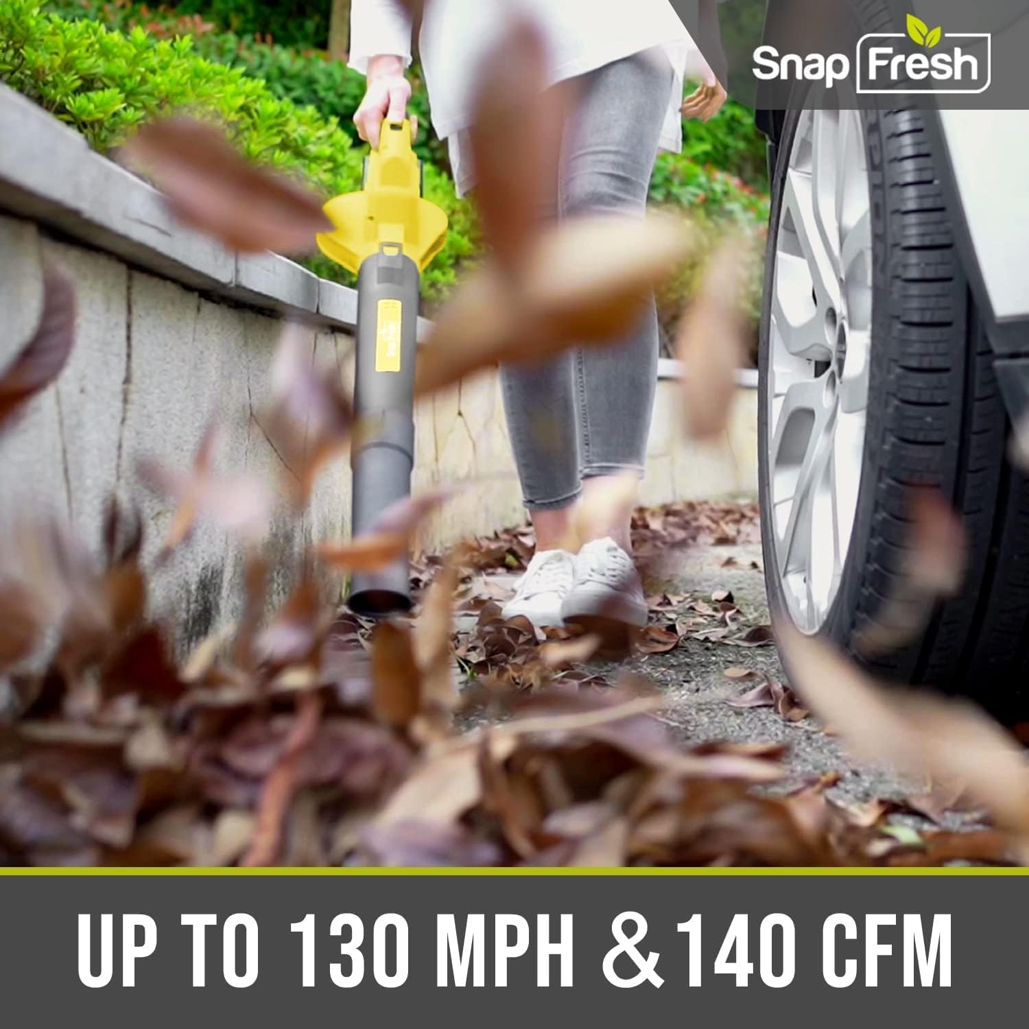 SnapFresh ergonomic non-slip grip and one-button control for comfortable operation