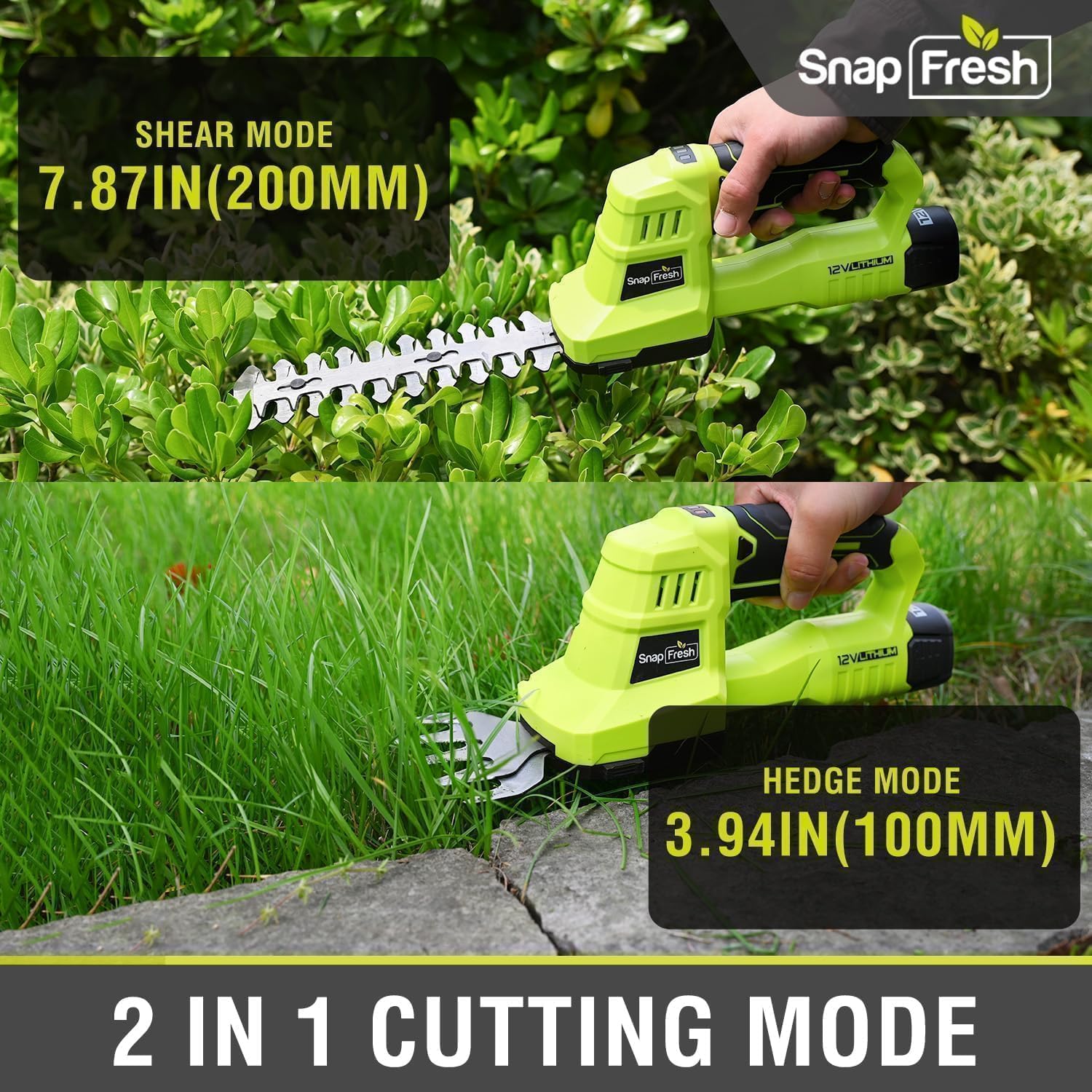 SnapFresh close-up of 65Mn manganese steel blades for cleaner, durable cuts