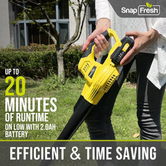 SnapFresh detachable blowing tubes laid out to show versatile storage and reach options