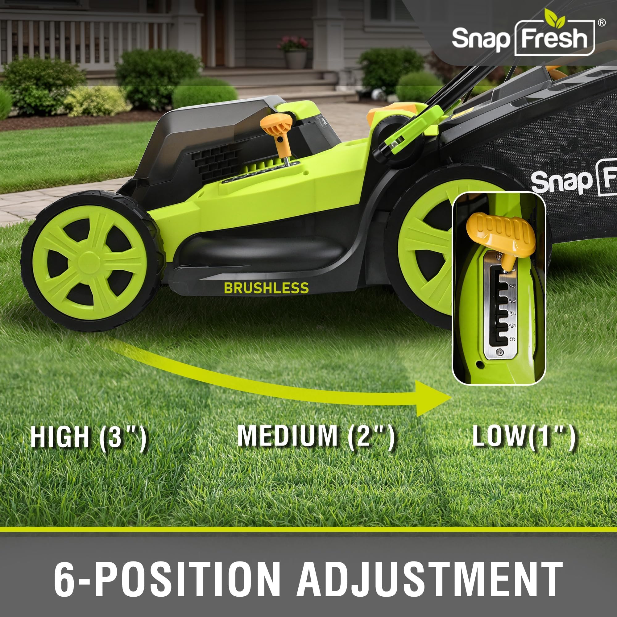 SnapFresh folded handle for compact storage, demonstrating space-saving benefit