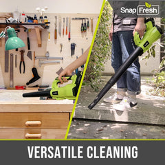 SnapFresh held in hand during use showing lightweight design and comfort
