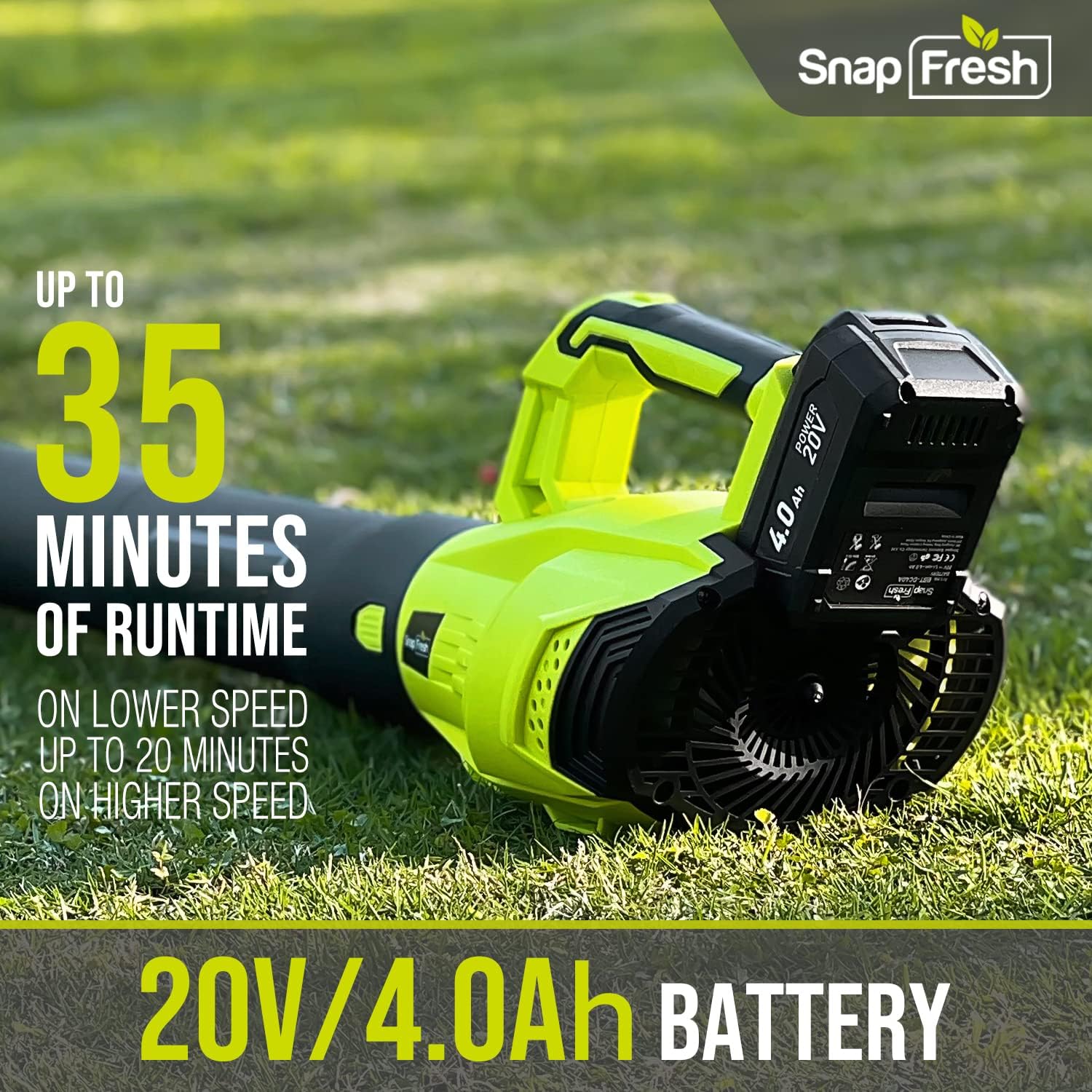 SnapFresh ergonomic handle close-up for reduced arm fatigue