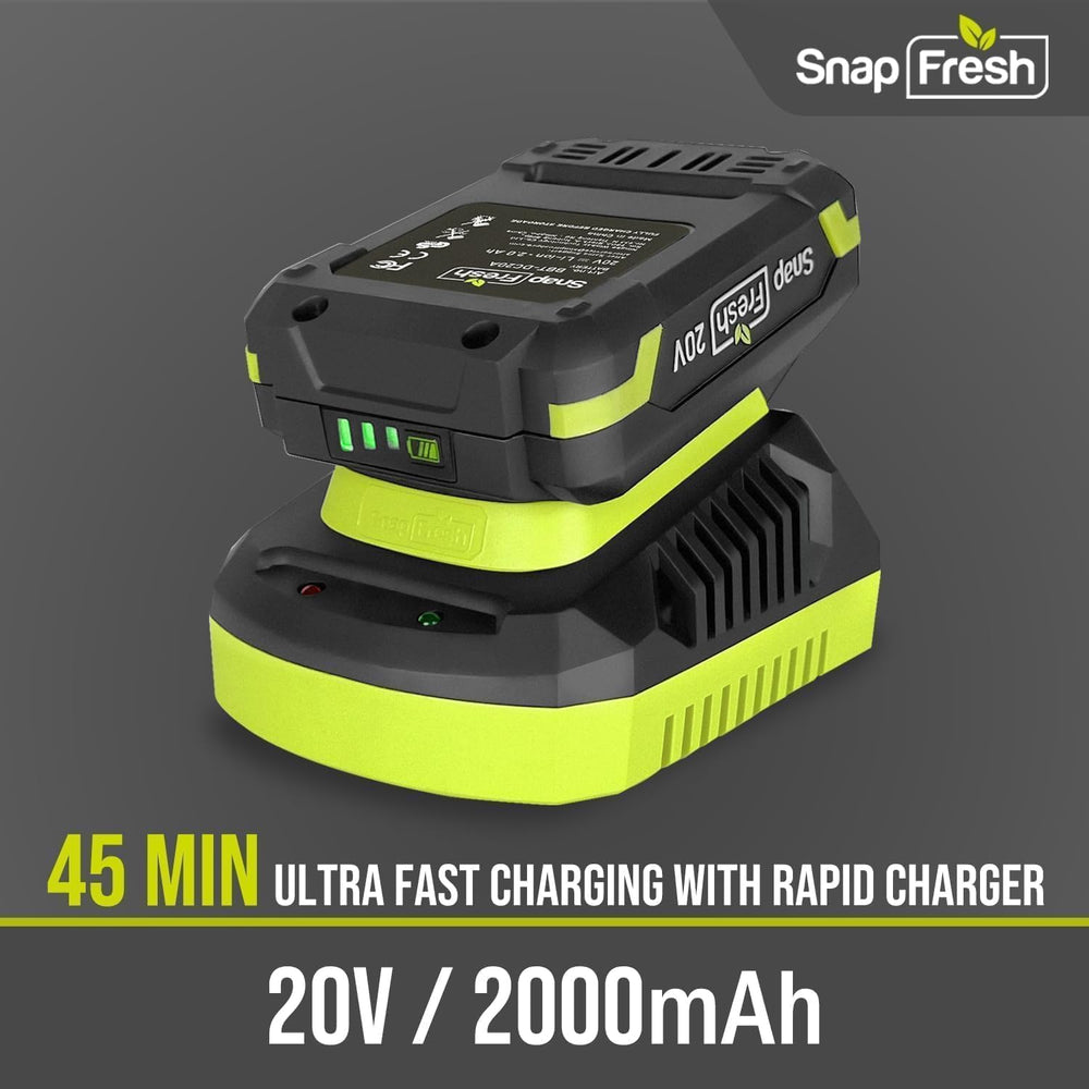 SnapFresh side profile with hand indicating 2.6 lb weight for effortless handling
