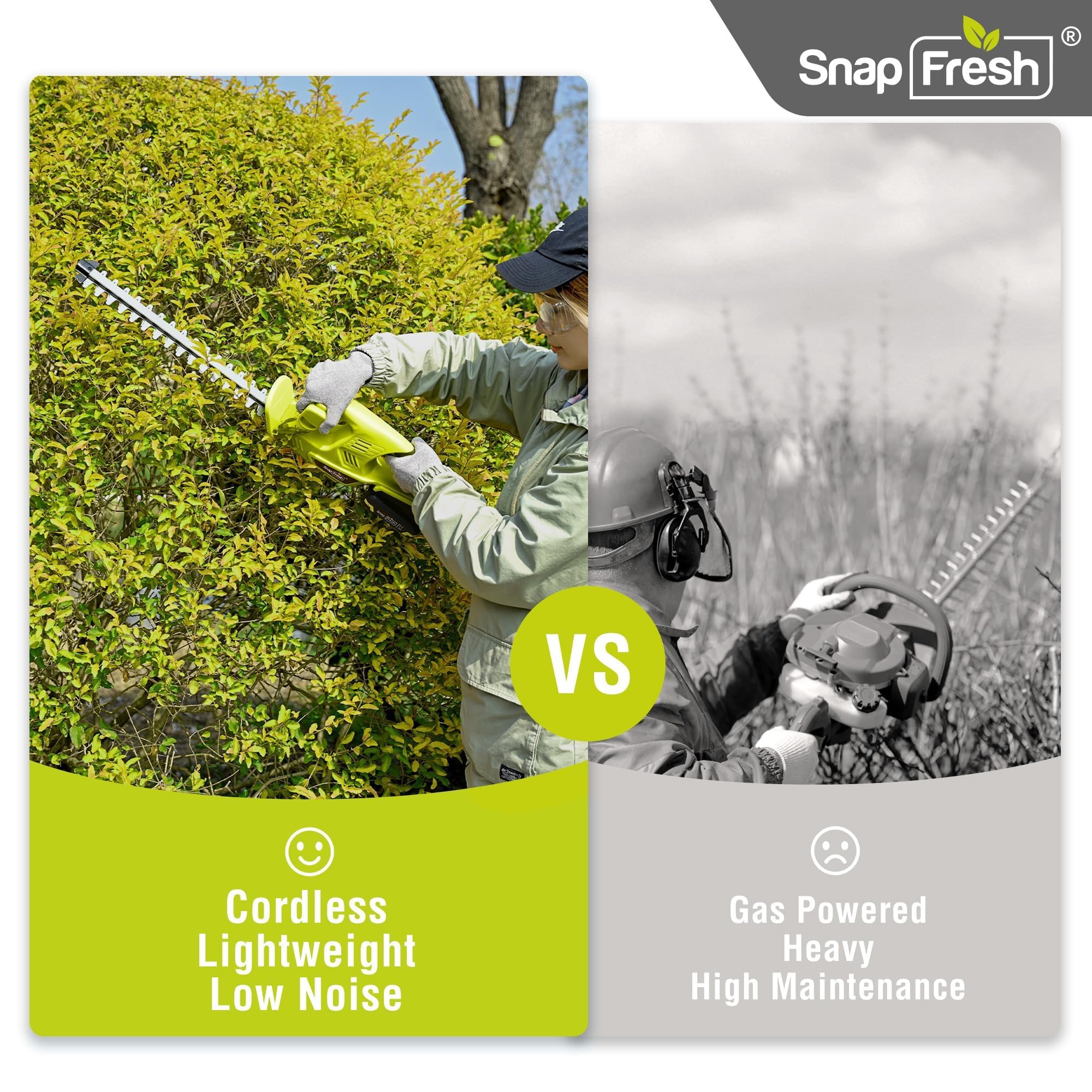 SnapFresh beside a ruler for scale showing lightweight 4 lb design portability