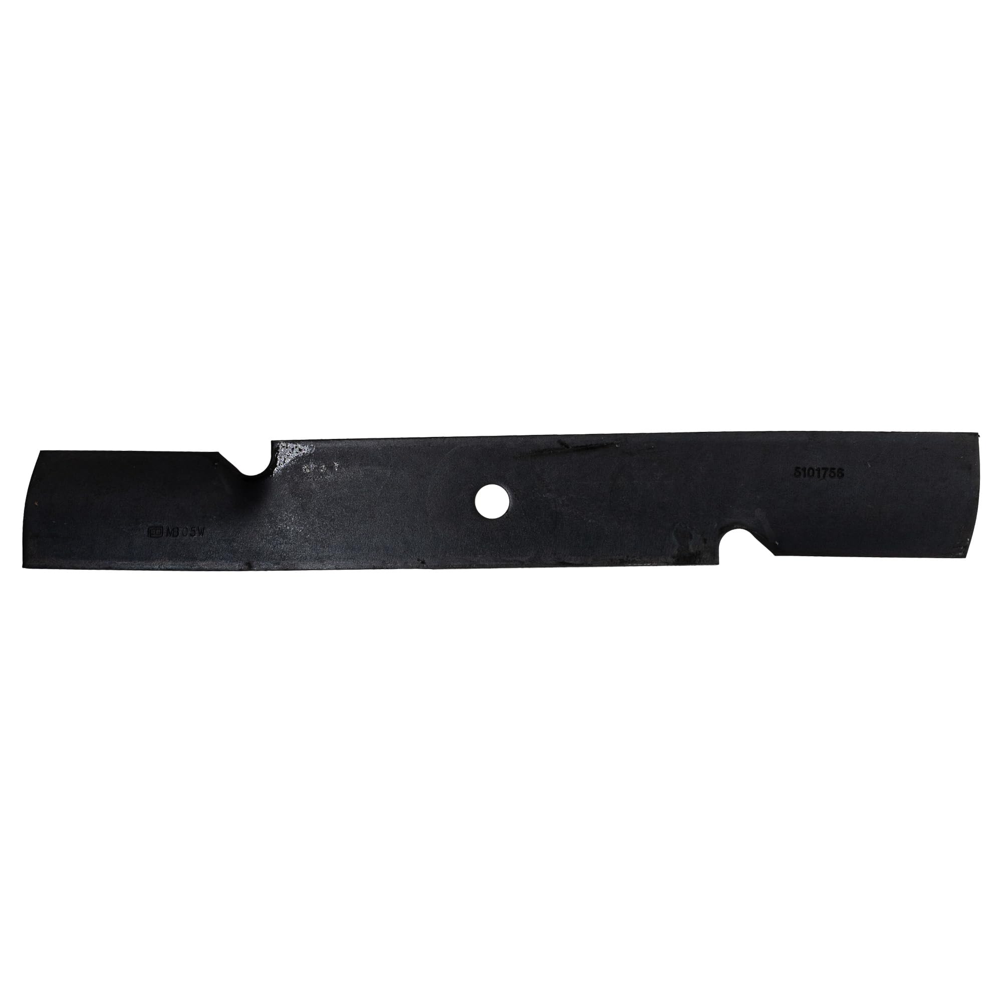SNAPPER PRO Ferris blade close-up of sharpened edge for cleaner cutting