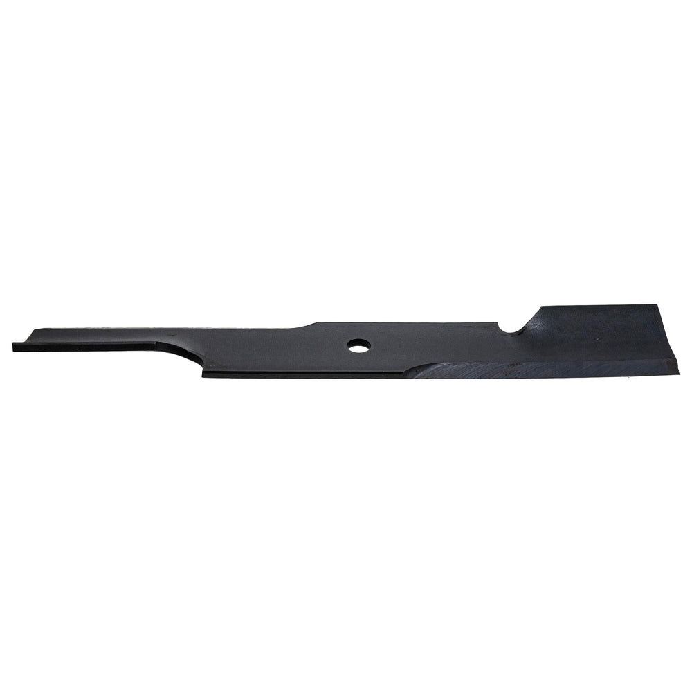 SNAPPER PRO Ferris blades next to ruler showing 18 inch length for accurate sizing