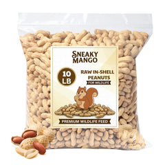 Sneaky Mango front packaging showing 10 lb bag and clear labeling for wildlife feed