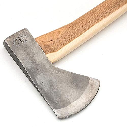 Snow & Nealley hickory handle detail highlighting grip and shock absorption benefits