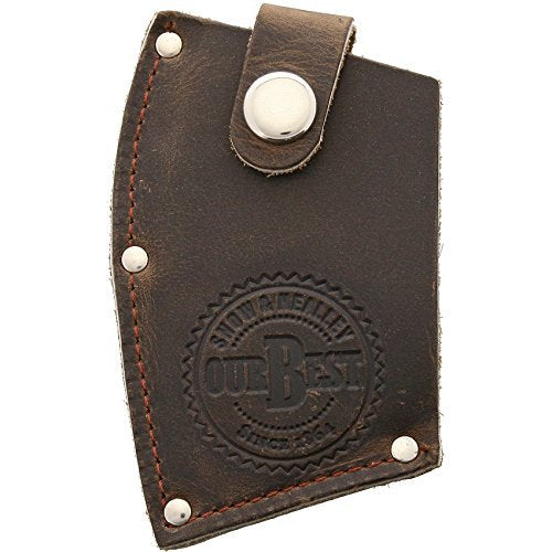 Snow & Nealley leather sheath covering blade to protect edge and ensure safe transport