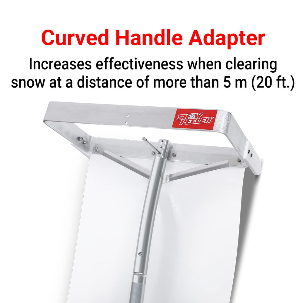 SNOWPEELER aluminum blade close-up highlighting durable edge and controlled scraping benefit