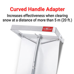 SNOWPEELER aluminum blade close-up highlighting durable edge and controlled scraping benefit