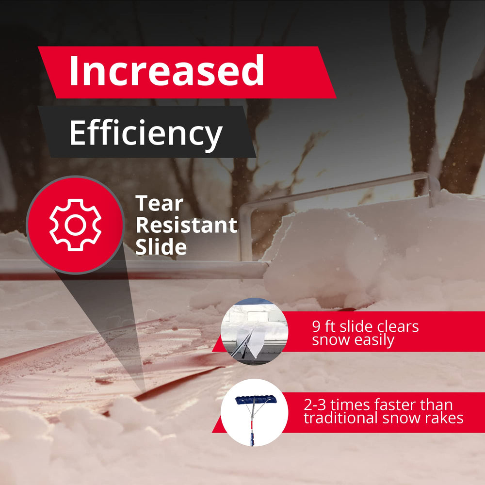 SNOWPEELER tear-resistant slide material close-up for reliable snow shedding performance